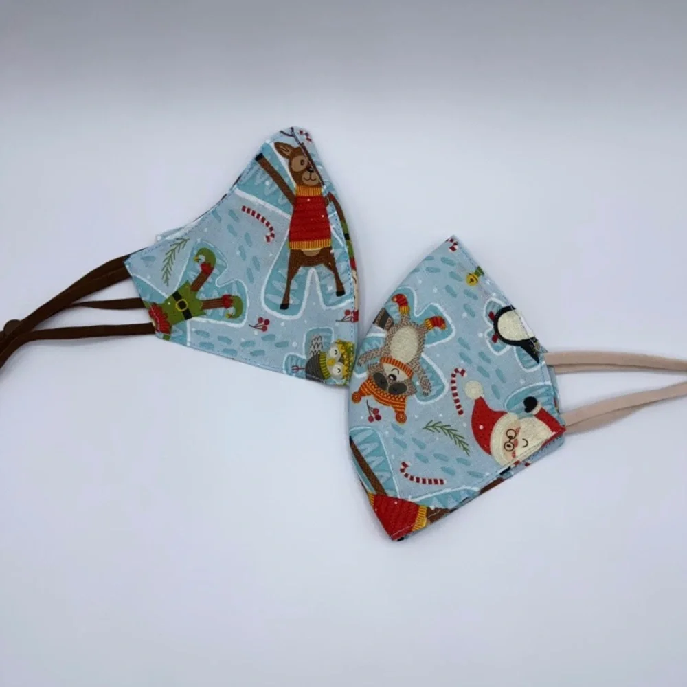 Handmade cozybeanz Holiday Kids Face Masks
